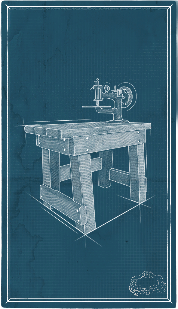 Refined Sewing Bench
